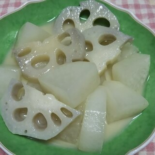 大根とレンコンの西京味噌煮☆